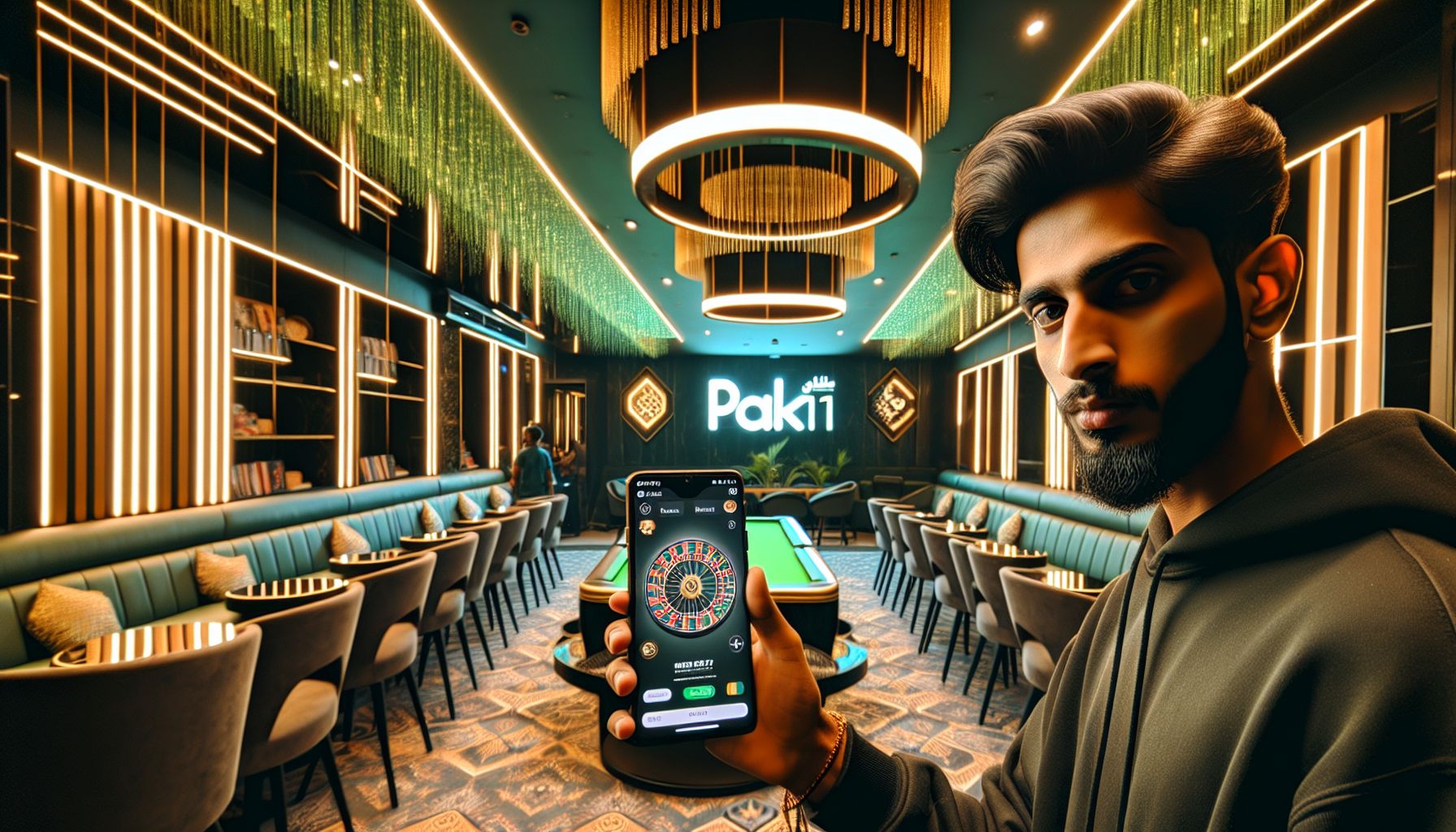 Player in Bangladesh using the Palki71 app on a smartphone