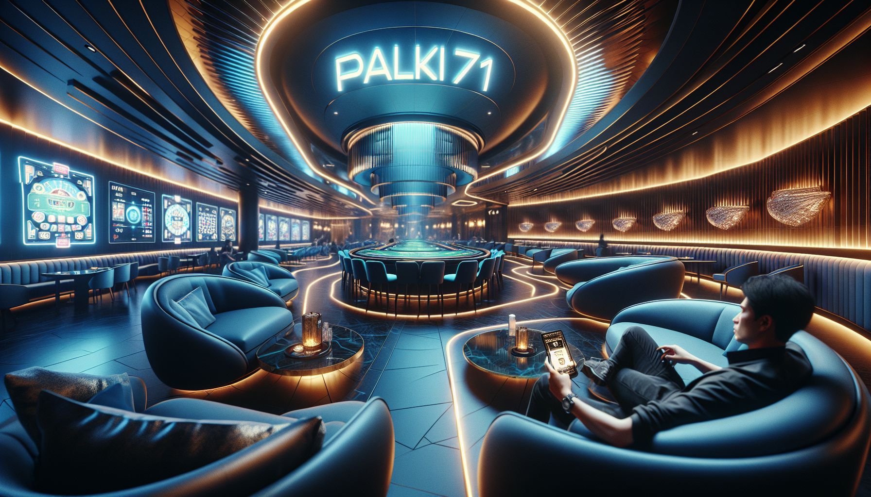 Bangladeshi player using a phone to access live casino games with a bright premium interface