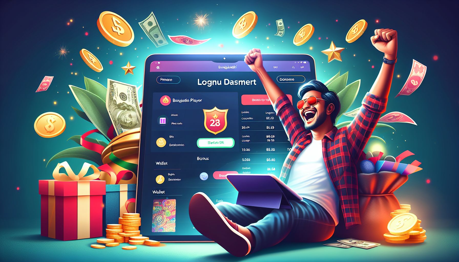 Happy player in Bangladesh returning to Palki71 after logging in successfully